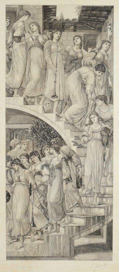 Złote Schody, według Sir Edwarda Coleya Burne-Jonesa autorstwa Felix Jasinski