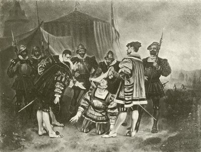 Wszystko dobre, co się dobrze kończy. Akt IV-Scena III (grawiura) autorstwa Felix Octavius Carr Darley
