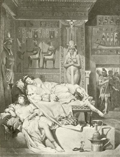 Antoniego i Kleopatry. Akt-V, Scena II (grawiura) autorstwa Felix Octavius Carr Darley