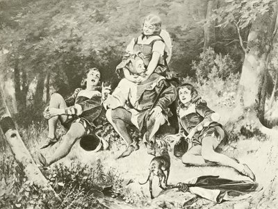 Jak wam się podoba. Akt V, Scena III (wklęsłodruk) autorstwa Felix Octavius Carr Darley