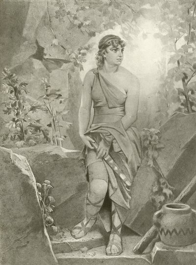 Cybelina. Akt III, Scena VI (wklęsłodruk) autorstwa Felix Octavius Carr Darley