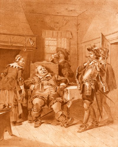 Pierwsza część Henryka IV. Akt III, Scena III autorstwa Felix Octavius Carr Darley