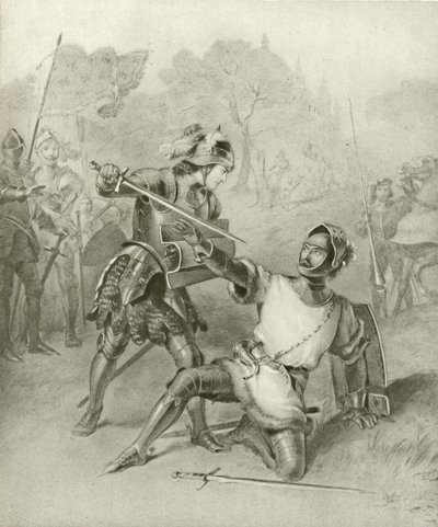 Pierwsza część króla Henryka VI. Akt I, Scena II (wklęsłodruk) autorstwa Felix Octavius Carr Darley