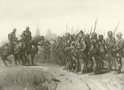 Pierwsza część króla Henryka IV. Akt IV, Scena II (wklęsłodruk) autorstwa Felix Octavius Carr Darley