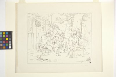 Ilustracje Rip Van Winkle, płyta 3 (litografia) autorstwa Felix Octavius Carr Darley