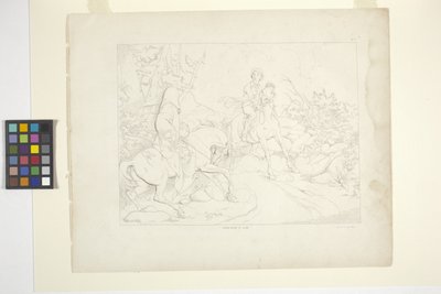 Ilustracje Legendy o Sennej Kotlinie, płyta 5 (litografia) autorstwa Felix Octavius Carr Darley
