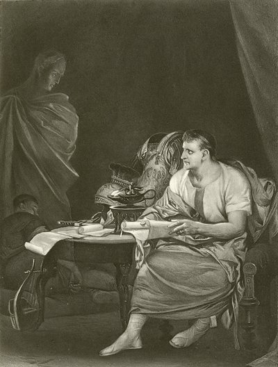 Juliusz Cezar. Akt IV, Scena III (grawiura) autorstwa Felix Octavius Carr Darley
