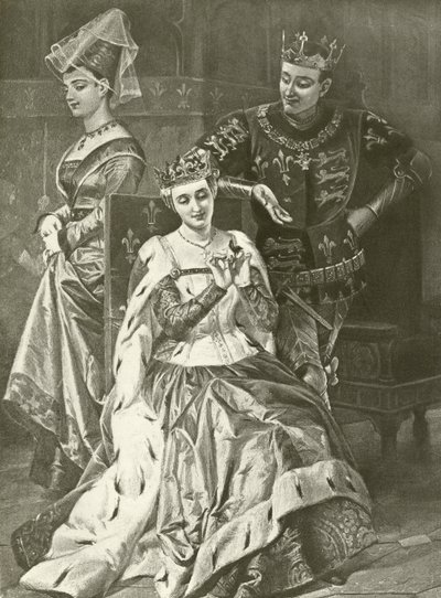 Król Henryk Piąty. Akt V, Scena II (wklęsłodruk) autorstwa Felix Octavius Carr Darley