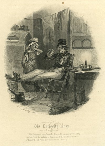 Sklep Old Curiosity - Markiza i Pan Swiveller autorstwa Felix Octavius Carr Darley