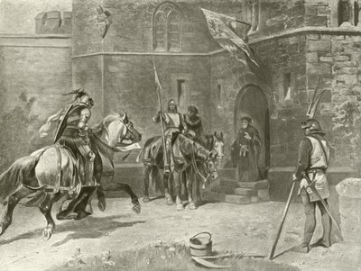 Część druga Król Henryk IV. Akt I, Scena I (wklęsłodruk) autorstwa Felix Octavius Carr Darley