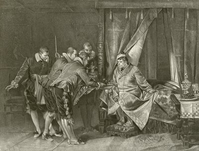 Poskromienie złośnicy. Indukcja, scena II (wklęsłodruk) autorstwa Felix Octavius Carr Darley