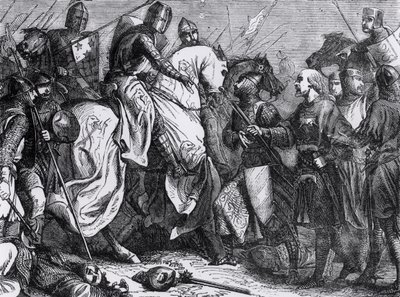 Henryk III (1207-72) w bitwie pod Lewes, 14 maja 1264 autorstwa Felix Philippoteaux