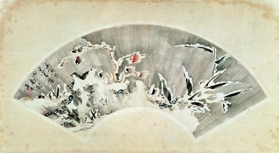 Dodaj 265 skał OA i bambusa na śniegu, Jiao Xian, prowincja Shandong (tusz na papierze) autorstwa Fenghan Gao