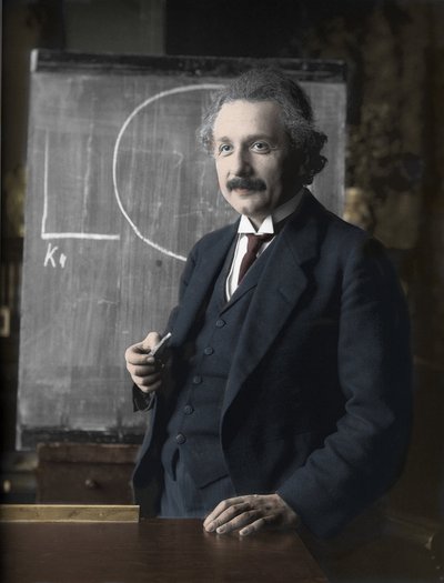 Portret Alberta Einsteina autorstwa Ferdinand (after) Schmutzer
