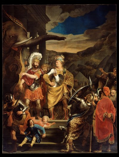 Fabritius und Pyrrhus autorstwa Ferdinand Bol