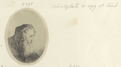 Oude człowiek stawia baard Kolekcja osiemdziesięciu pięciu oryginalnych grafik (tytuł serii) autorstwa Ferdinand Bol