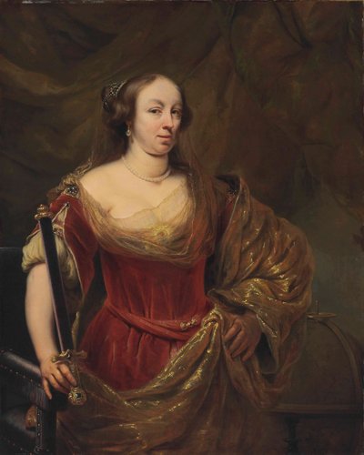 Portret Marii Ludwiki Gonzagi 1611-1667, Królowej Polski. autorstwa Ferdinand Bol