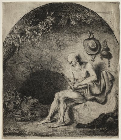 Św. Hieronim w pokucie autorstwa Ferdinand Bol