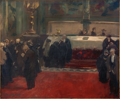 Szkic do obrazu Komunia Święta autorstwa Ferdinand Brutt