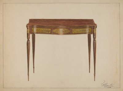 Stół karciany autorstwa Ferdinand Cartier