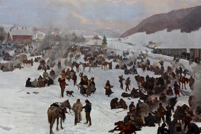 Bourbaki-Panorama von Ferdinand & Castres Edouard (1838-1902) Hodler