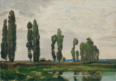Region Taborski (aus der Mappe „16 Ansichten tschechischer Landschaft „Krajobraz czeski”) autorstwa Ferdinand Engelmuller