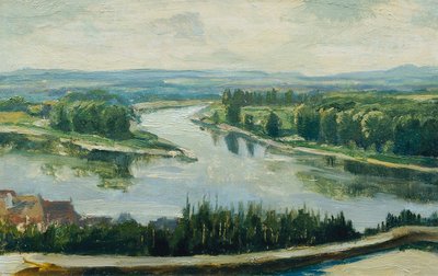 Zbieg Wełtawy i Łaby autorstwa Ferdinand Engelmuller