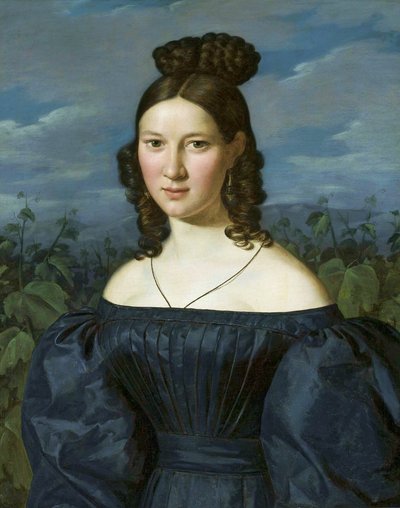 Polski:  Portret młodej dziewczyny Portret młodej kobiety. autorstwa Ferdinand Georg Waldmuller