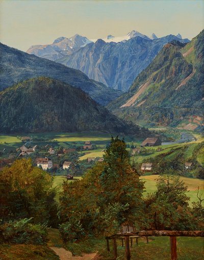 Dachstein z podwójnego widoku Sophien w pobliżu Ischl autorstwa Ferdinand Georg Waldmuller