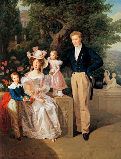 Radca legacji Theodor Joseph Ritter von Neuhaus (obraz na drewnie) autorstwa Ferdinand Georg Waldmuller