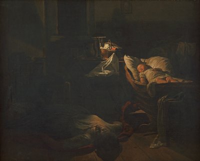 wyczerpana siła autorstwa Ferdinand Georg Waldmuller