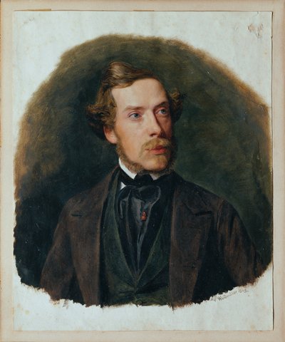 Gustav Barth, chórmistrz Wiedeńskiego Chóru Męskiego autorstwa Ferdinand Georg Waldmuller