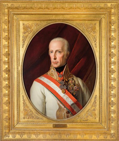 Portret cesarza Franciszka I Austrii (1768-1835) autorstwa Ferdinand Georg Waldmuller