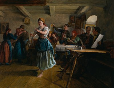 Taniec otwarcia, 1863 autorstwa Ferdinand Georg Waldmuller