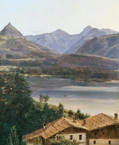 Jezioro Wolfgang autorstwa Ferdinand Georg Waldmuller