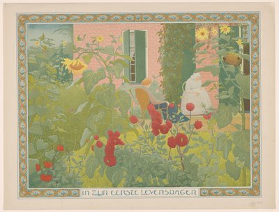 Dwie kobiety z dzieckiem W pierwszych dniach życia (tytuł na obiekcie) autorstwa Ferdinand Hart Nibbrig (signed by artist)