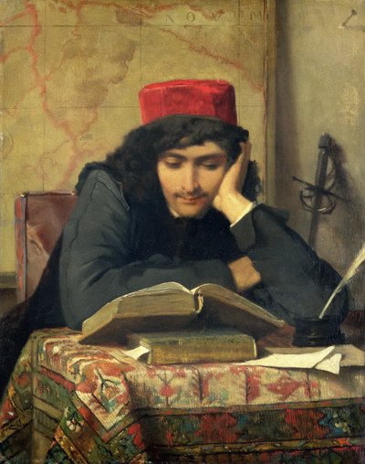 Czytelnik, 1856 autorstwa Ferdinand Heilbuth