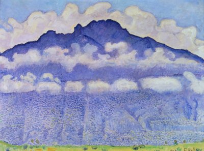 Andey Mountain, vue z Bonneville, 1909 autorstwa Ferdinand Hodler