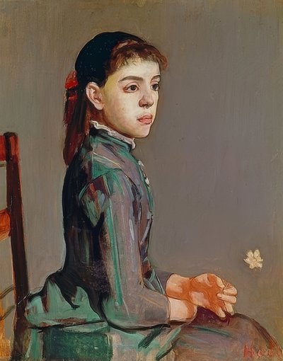 Młoda dziewczyna - Louise Duchosal. 1885 autorstwa Ferdinand Hodler