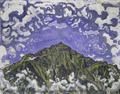 Góra Niesen widziana z Heustrich, 1910. autorstwa Ferdinand Hodler