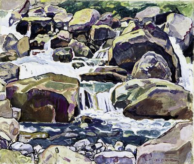 Górski potok w pobliżu Champéry autorstwa Ferdinand Hodler