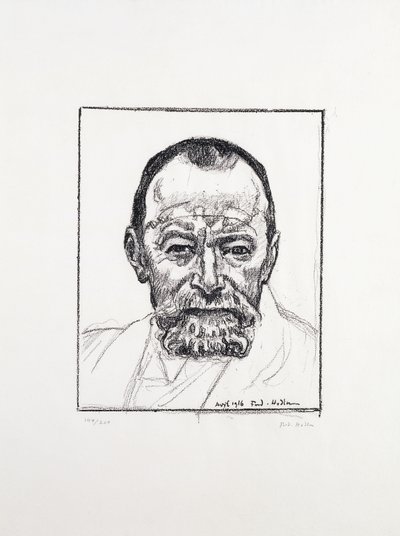 Autoportret, ok. 1916-8 autorstwa Ferdinand Hodler