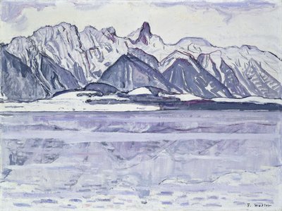 Stockhorn Śnieżny, 1913-1914 autorstwa Ferdinand Hodler