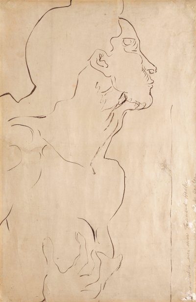 Studium do „Uczucie I”, 1901 autorstwa Ferdinand Hodler
