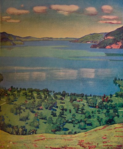 Jezioro Thun, z Leissigen, ok. 1910. autorstwa Ferdinand Hodler