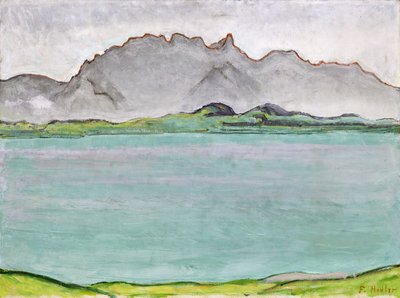Góry Stockhorn i jezioro Thun, 1911 autorstwa Ferdinand Hodler