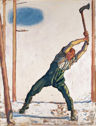 Drwal autorstwa Ferdinand Hodler