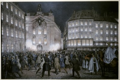 MARSZ REWOLUCJI: Studenci otrzymują broń w przeddzień 13 marca autorstwa Ferdinand Hofbauer