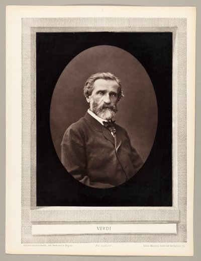 Giuseppe Verdi (włoski kompozytor, 1813-1901) autorstwa Ferdinand J. Mulnier