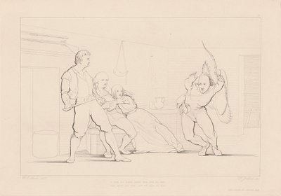 Forma rzuciła się pośród nich z ciemności autorstwa Ferdinand Joubert, after George Elgar Hicks